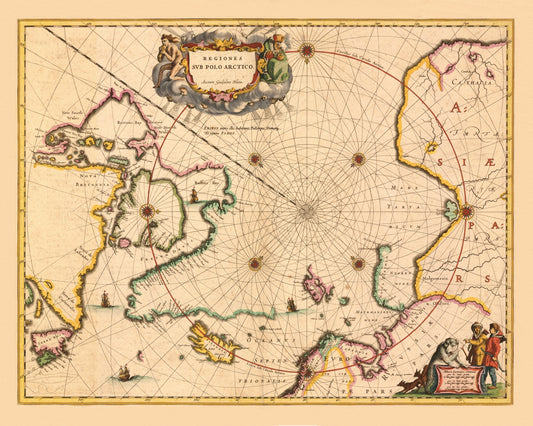 Arctic Region Map dated 1638
