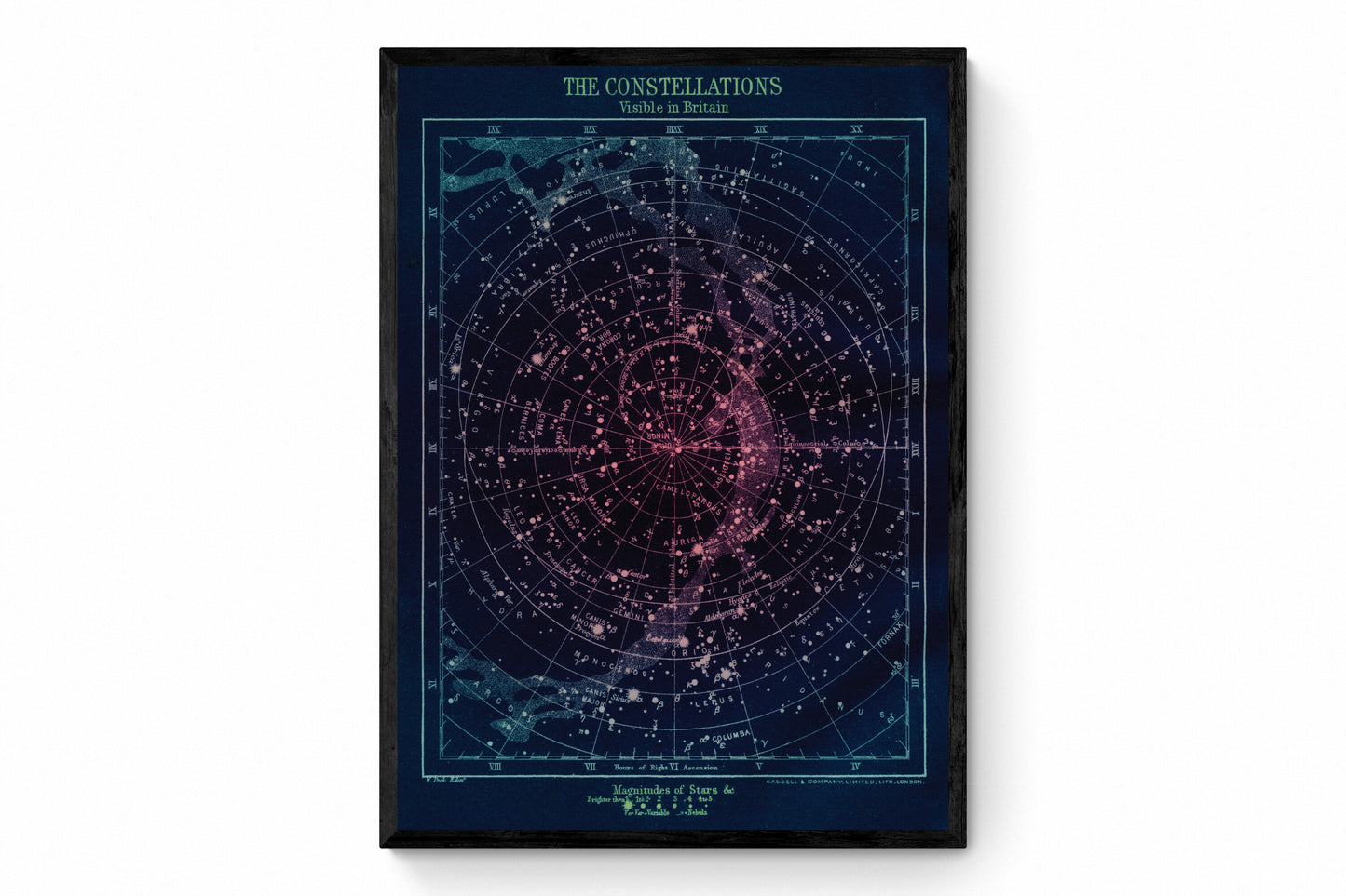 The Constellations visible in Britain Print