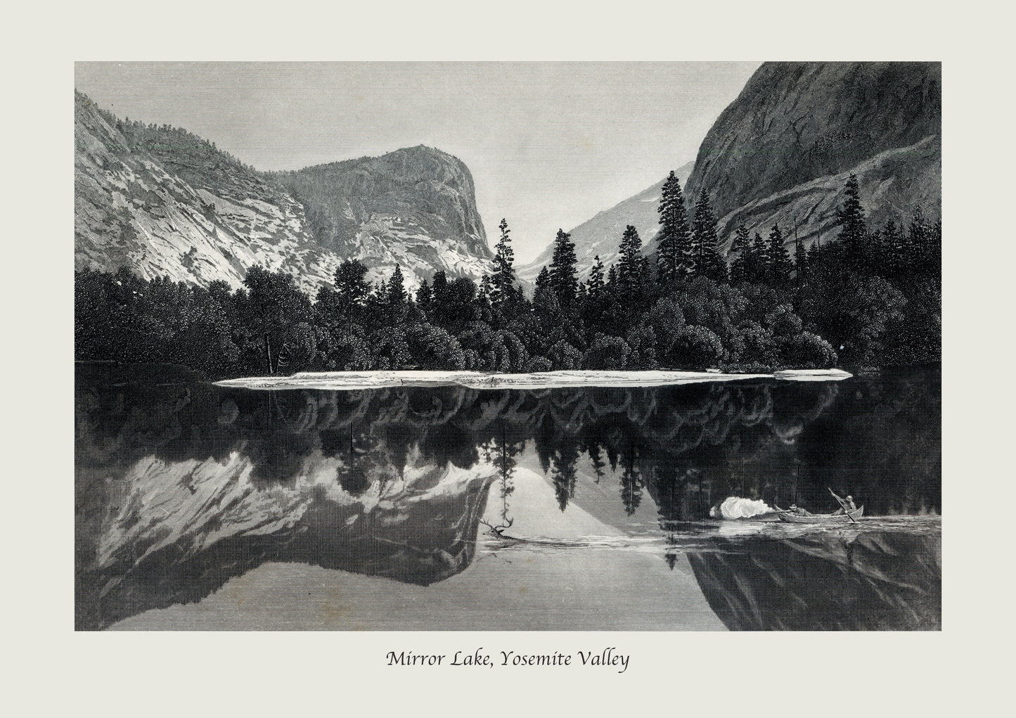 Mirror Lake – antique art print from Ninska Designs