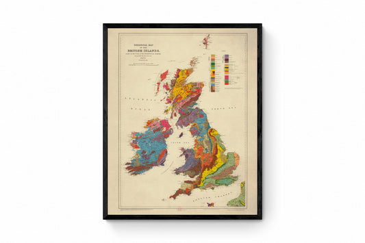 Geological Map of the British Islands Map