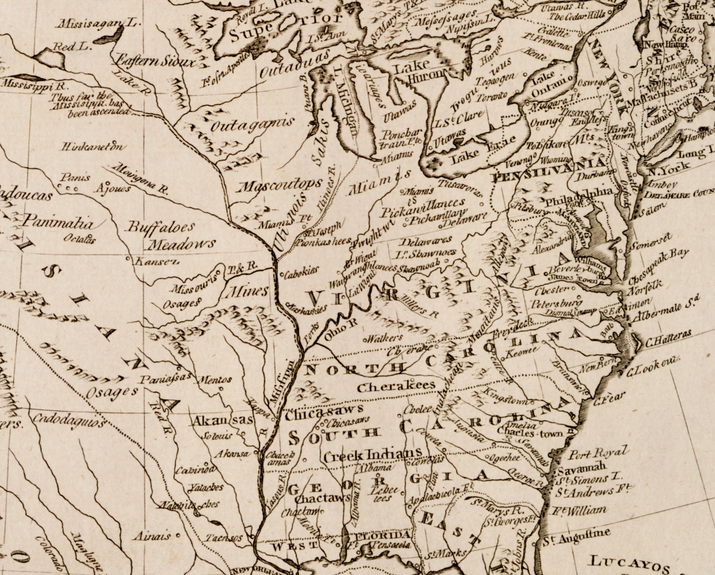 North America drawn from the latest and best Authorities dated 1787 - Antique Reproduction - Available Framed