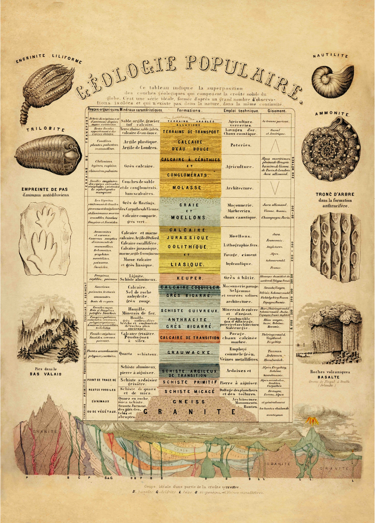 Geology and Palaentology Print