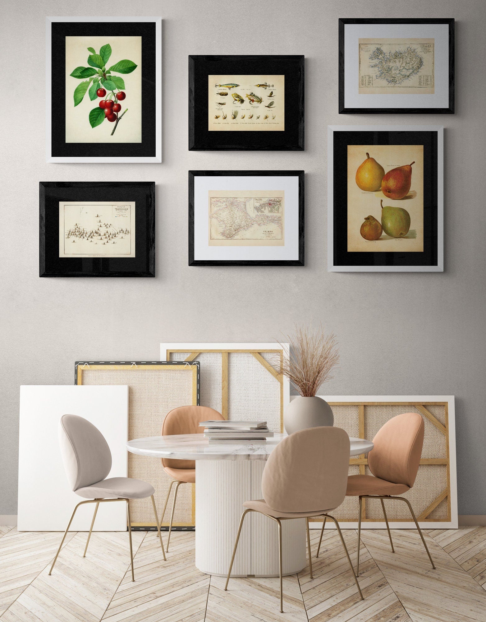 Battle of Trafalgar Map showing positions in Battle