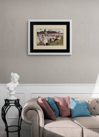 White Storks Print