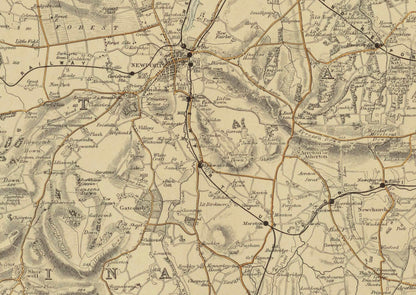 Isle of Wight Map dated c.1870