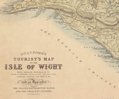 Isle of Wight Map dated c.1870