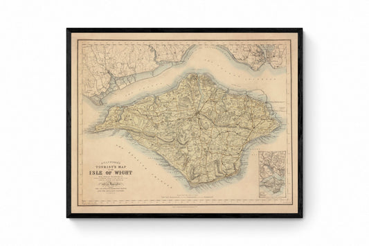 Isle of Wight Map dated c.1870