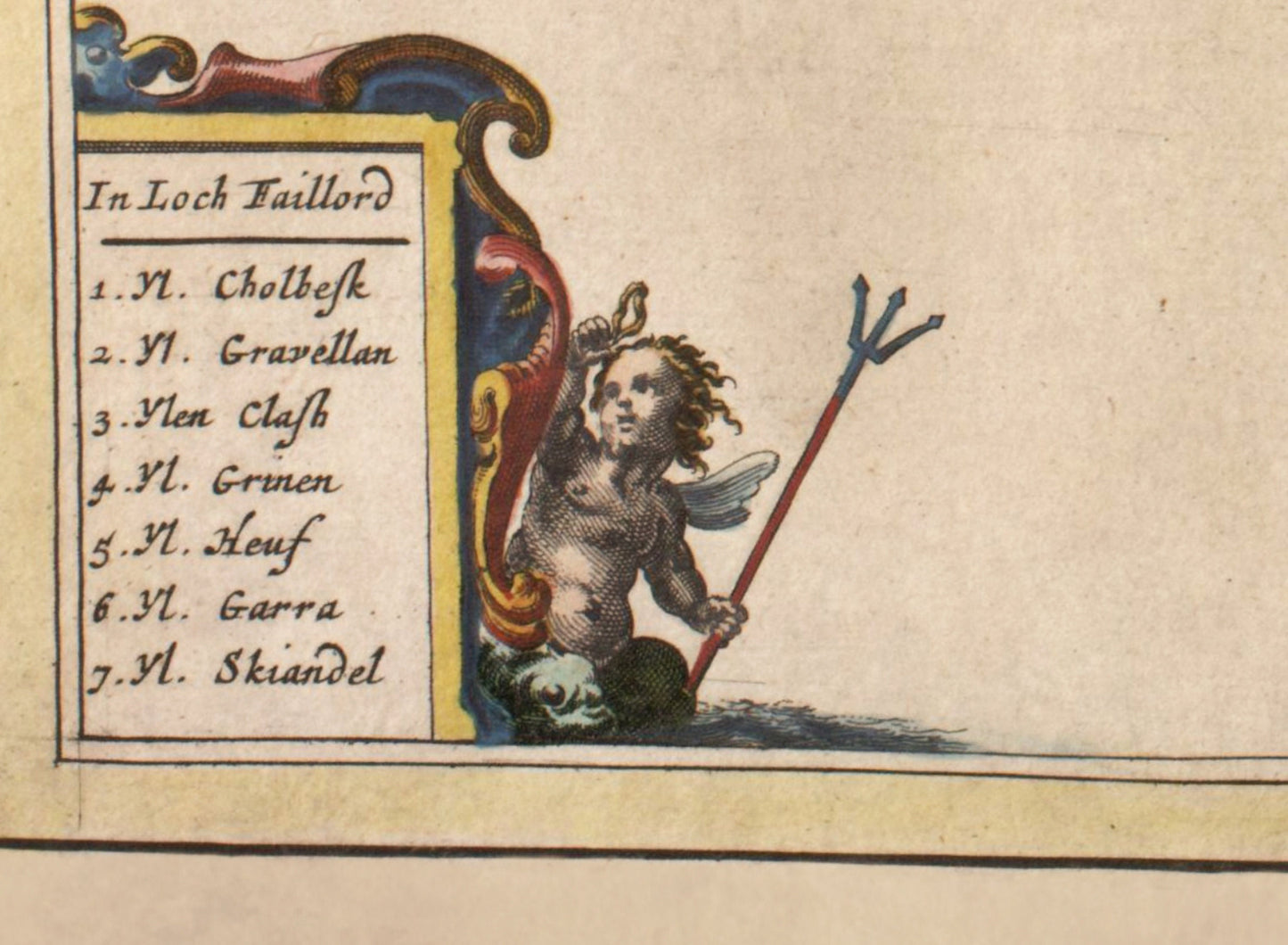 Isle of Skye Map dated 1654 - Antique Reproduction - Hebrides - Scotland - Available Framed