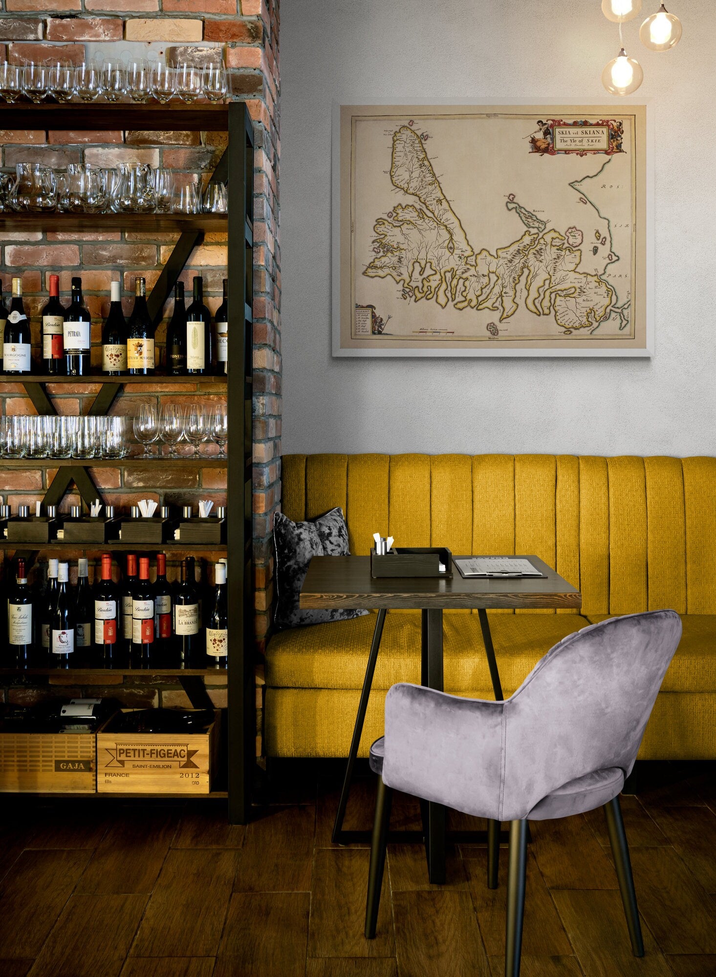 Isle of Skye Map dated 1654 - Antique Reproduction - Hebrides - Scotland - Available Framed