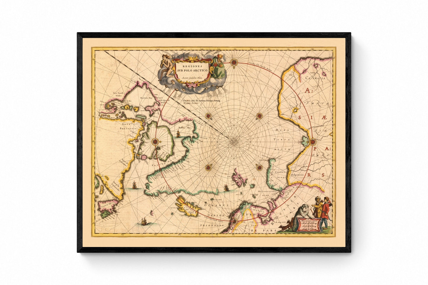 Arctic Region Map dated 1638