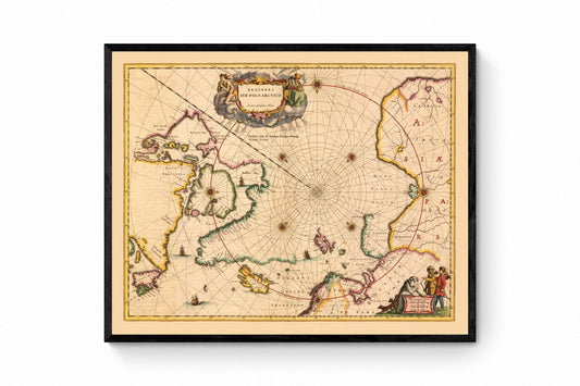Arctic Region Map dated 1638
