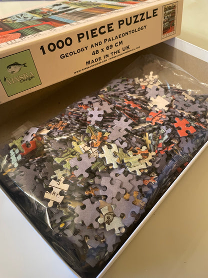 Geology & Palaeontology Jigsaw Puzzle – 1000 Pieces, Antique Diagram Design