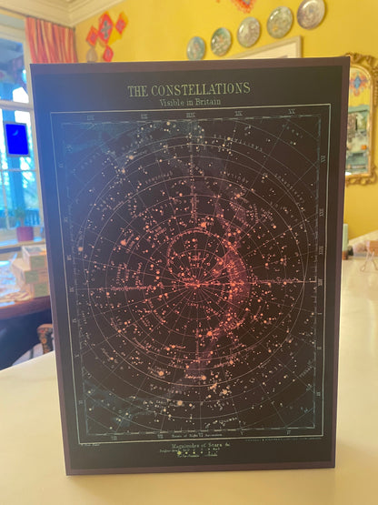 Constellations of Britain Jigsaw Puzzle – 1000 Pieces, Antique Astronomy Print
