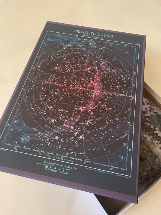 Constellations of Britain Jigsaw Puzzle – 1000 Pieces, Antique Astronomy Print