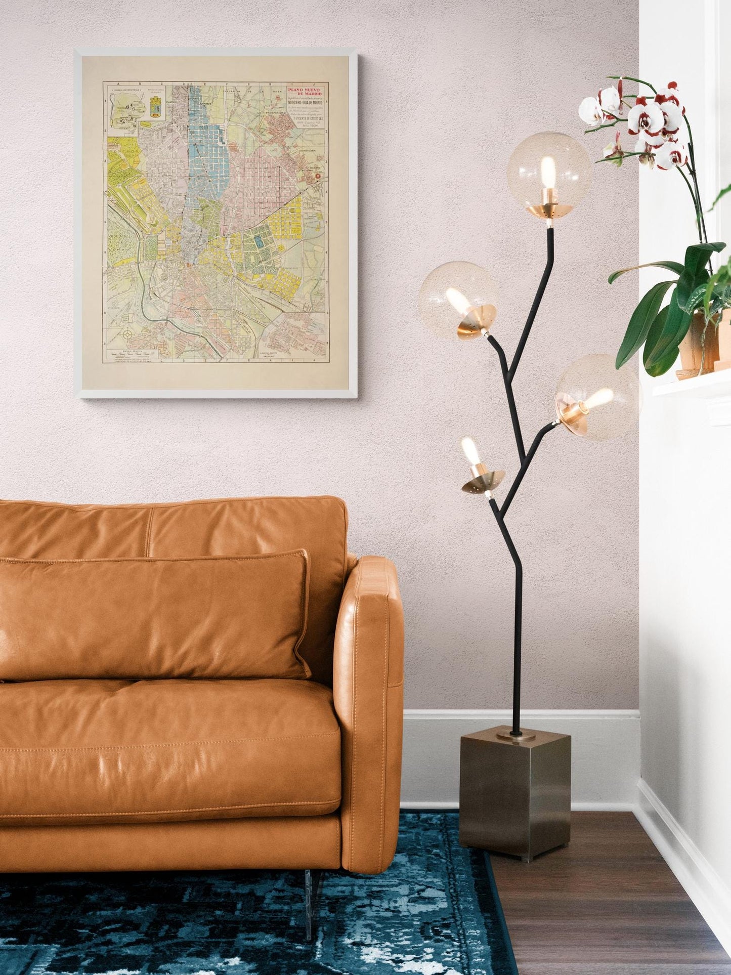 Madrid City Plan - dated 1934 - Spain - Antique Reproduction Map - Available Framed