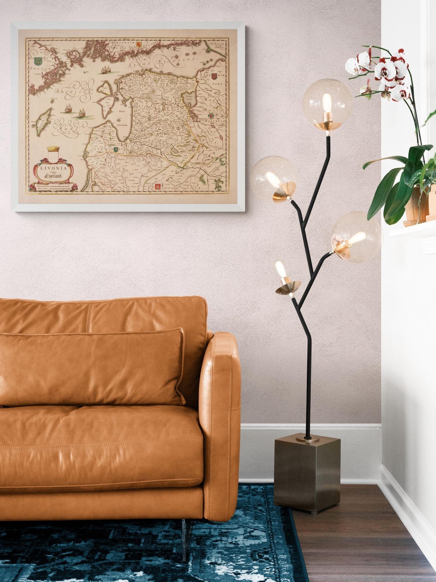 Lithuania Map dated 1645 - Latin Antique Map - Antique Reproduction - Available Framed