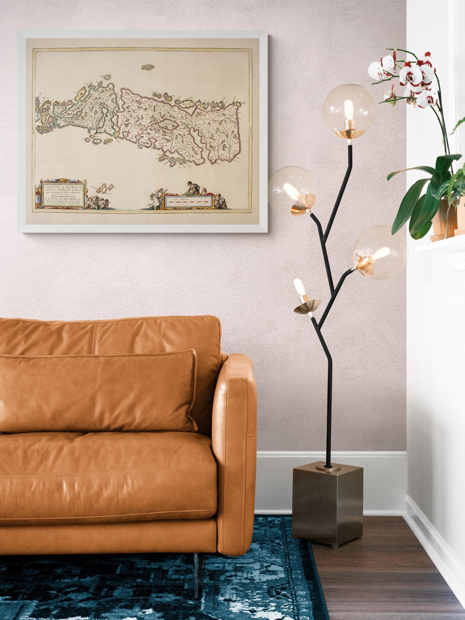 Lewis and Harris dated 1654 - Scotland - Antique Reproduction - Available Framed