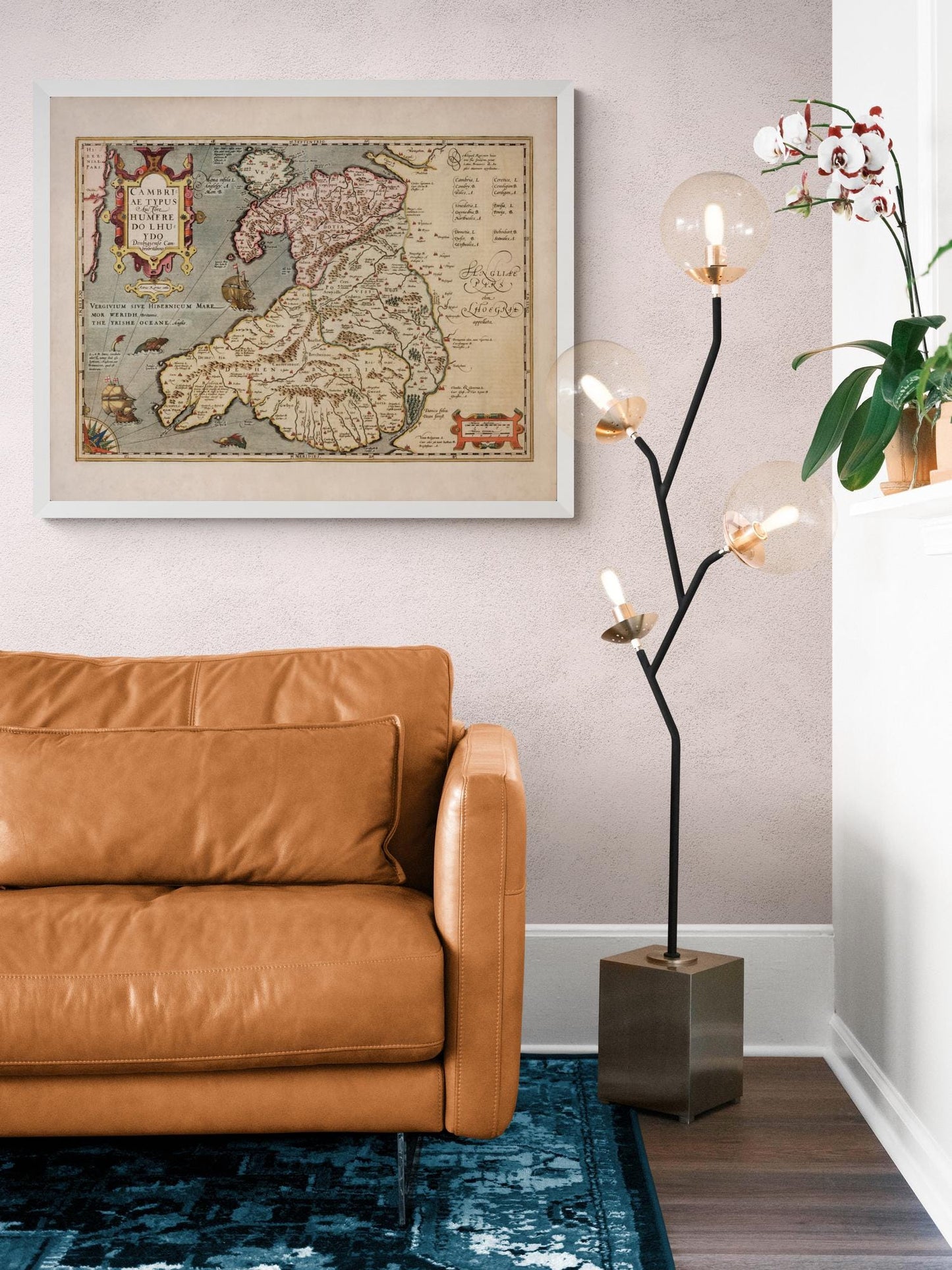 Wales Map - Antique Reproduction - Dated 1623 - Available Framed