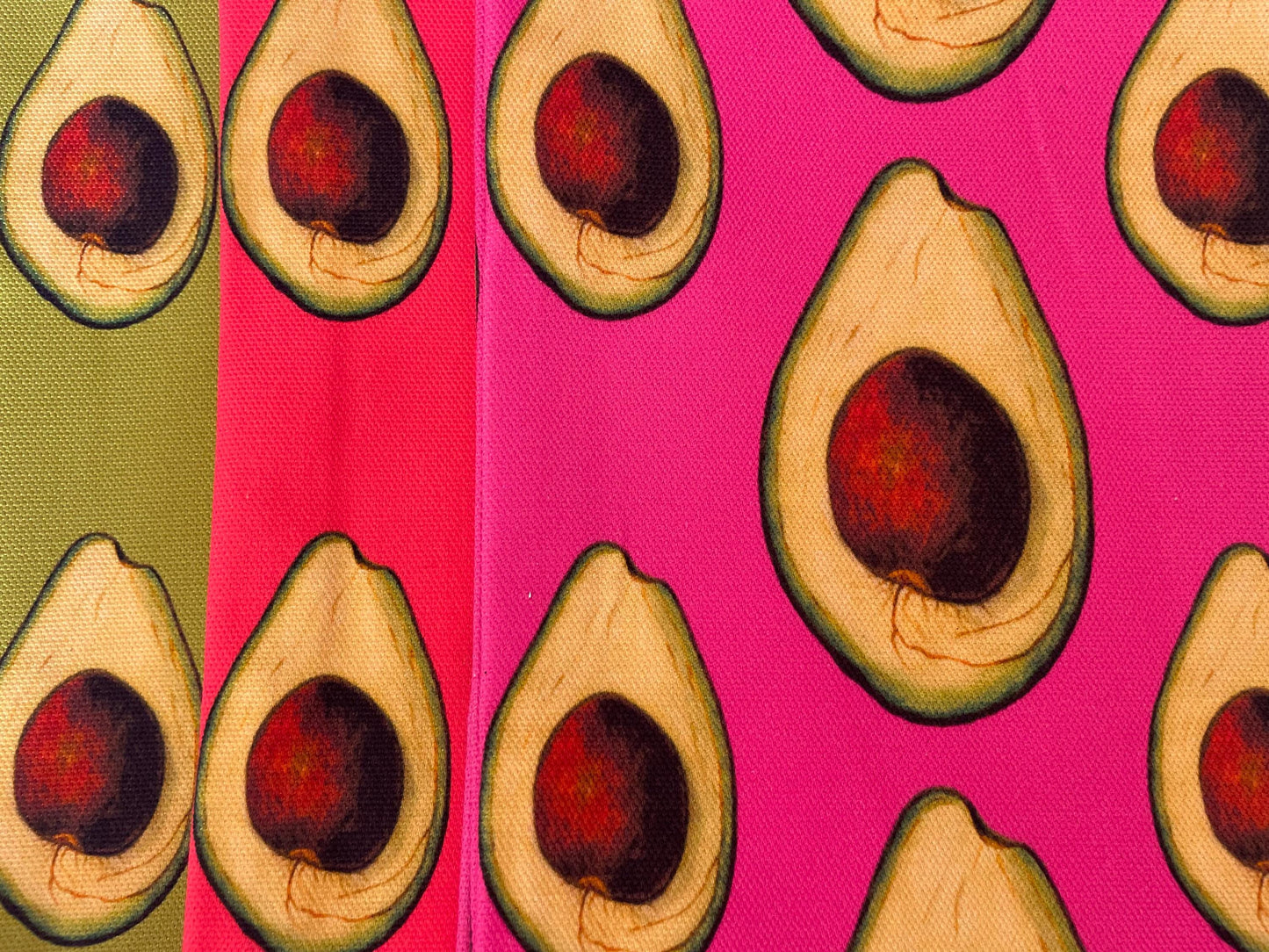 Tea Towels - 100% Organic Cotton - Avocado Design - Botanical Art - Kitchen Linen