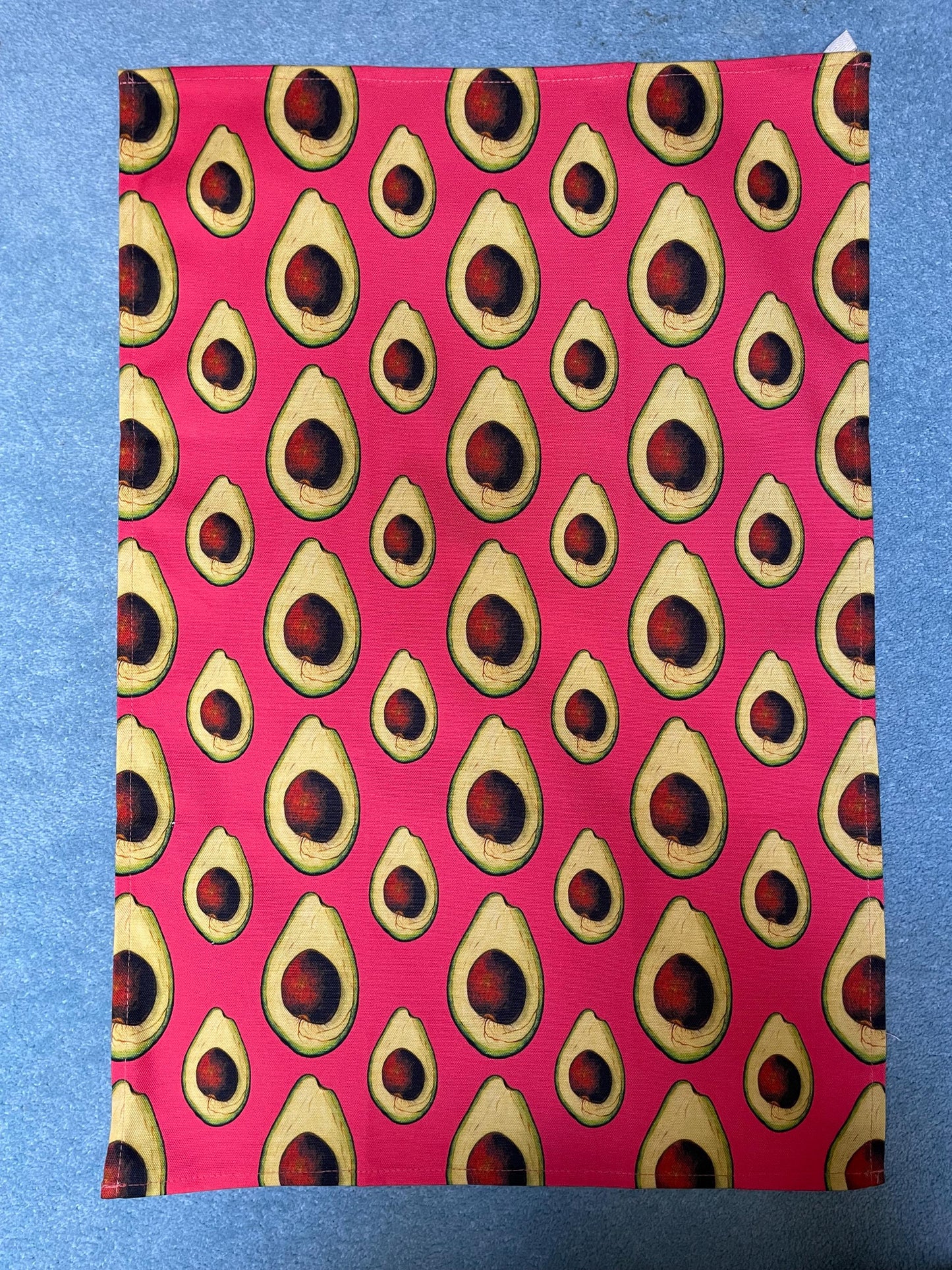 Tea Towels - 100% Organic Cotton - Avocado Design - Botanical Art - Kitchen Linen