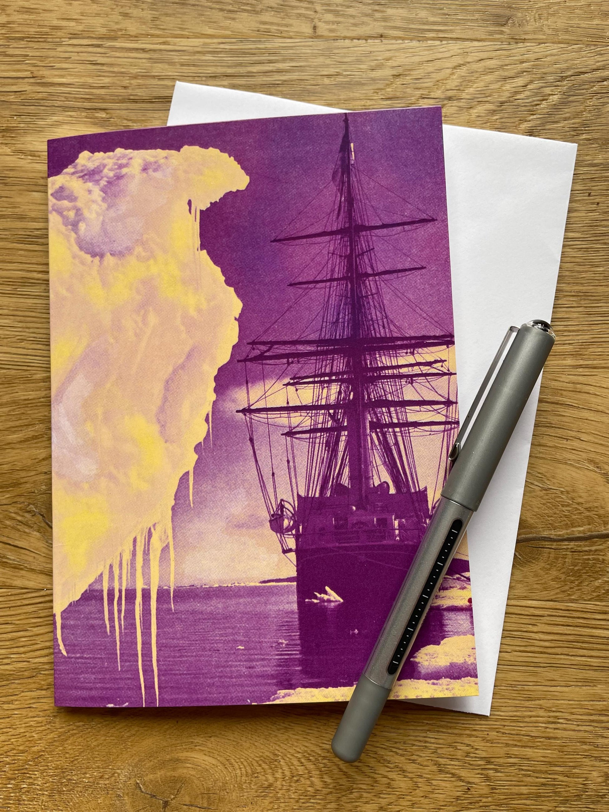 Arctic Exploration Antique 5x7 inch Greeting Card - Antique Reproduction - FREE SHIPPING