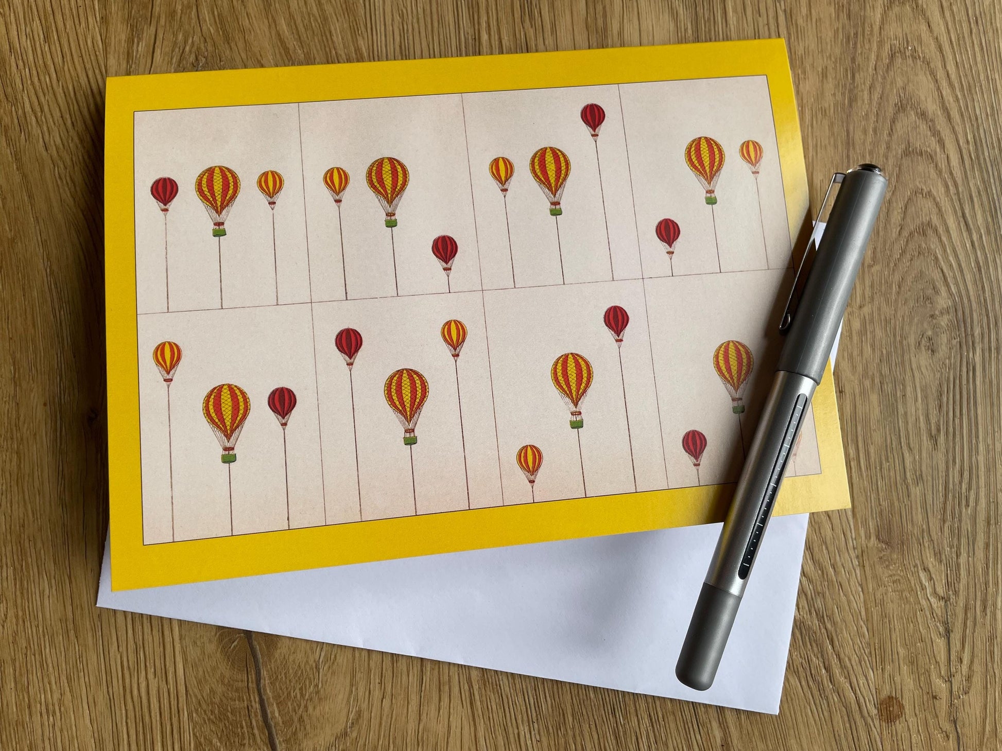 Balloons Antique 5x7 inch Greeting Card - Antique Reproduction - FREE SHIPPING