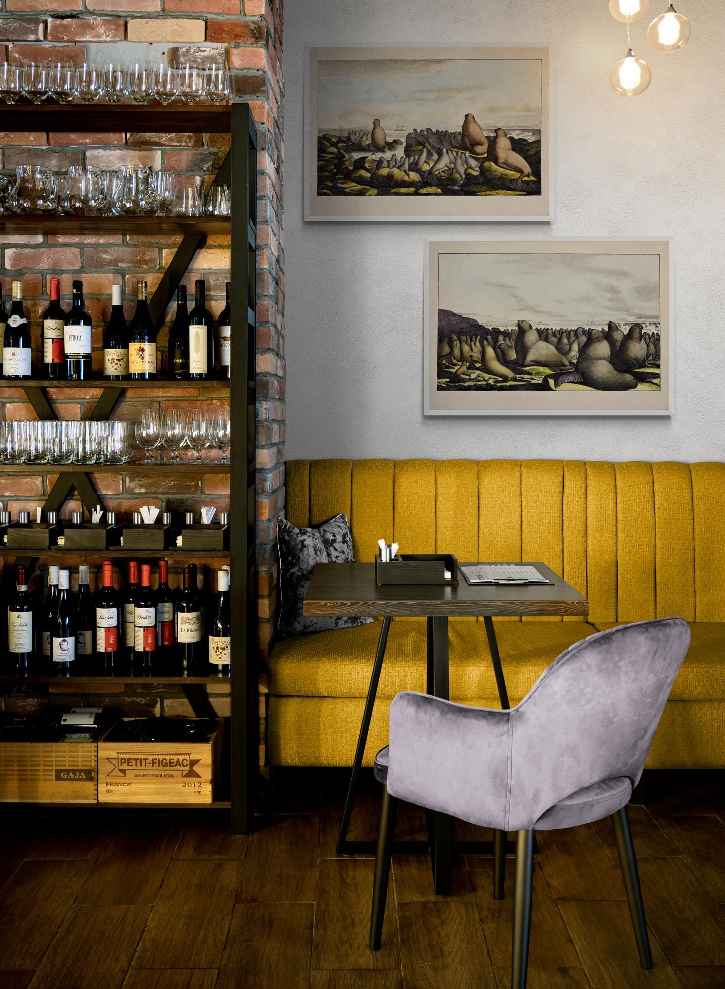 Sea Lions on Saint George Island Antique Print - dated 1822 - Antique Reproduction - Available Framed