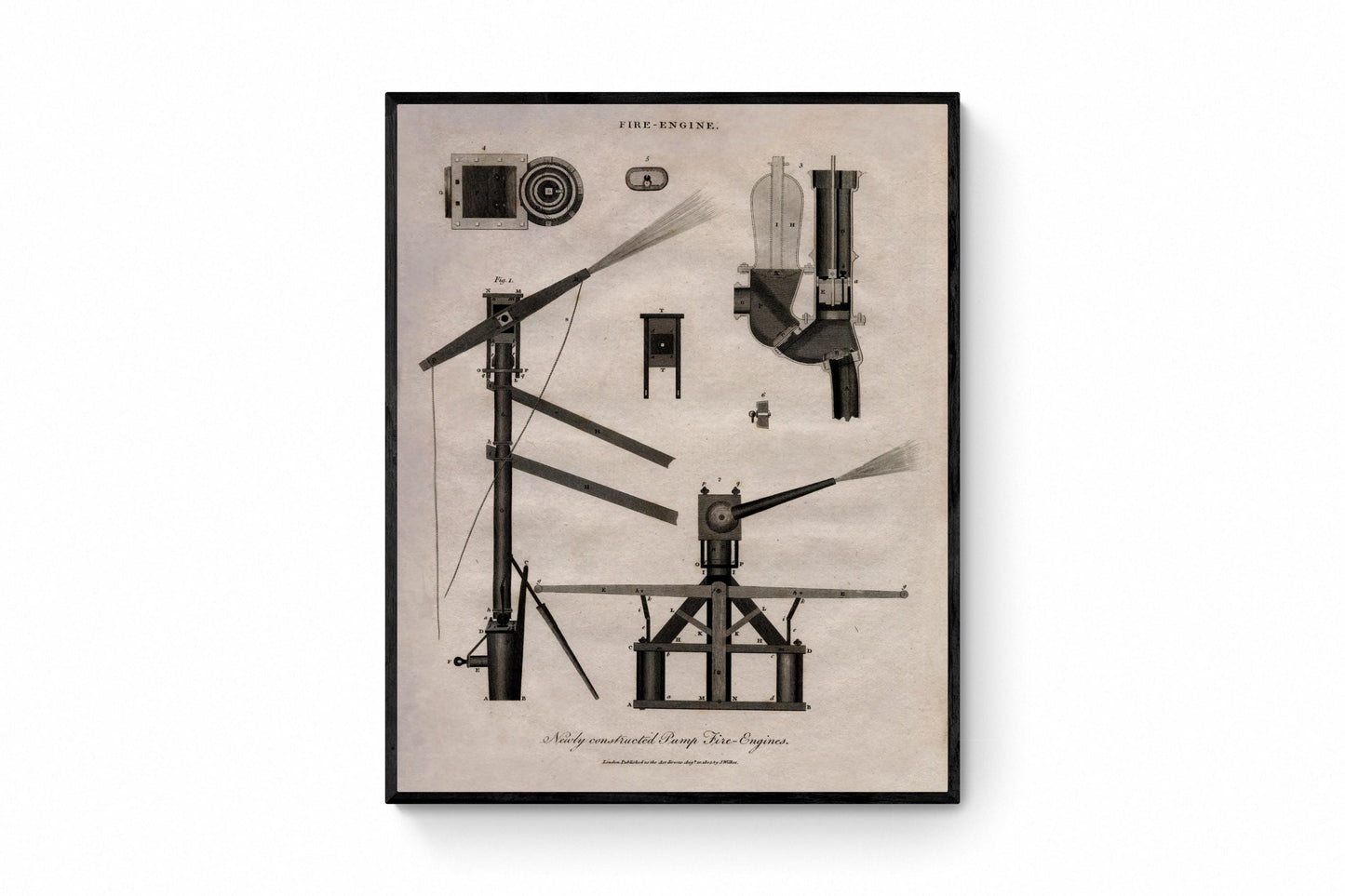 Pump Fire Engines dated 1810
