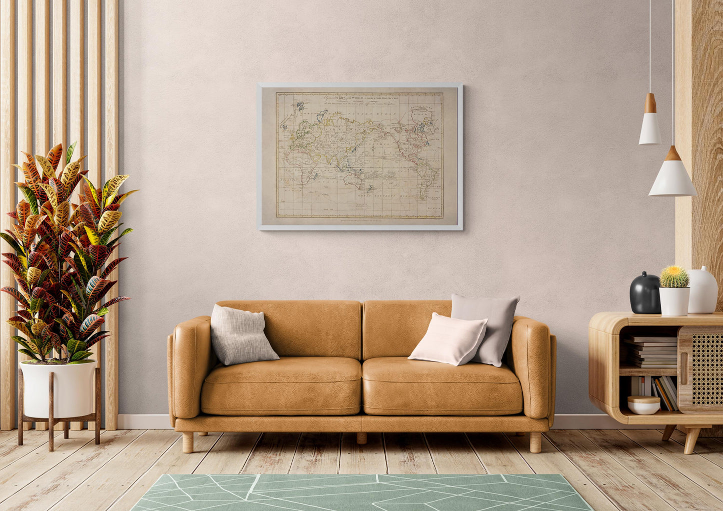 Map of the World on Mercator's Projection with the Pacific Ocean centrally placed dated 1799
