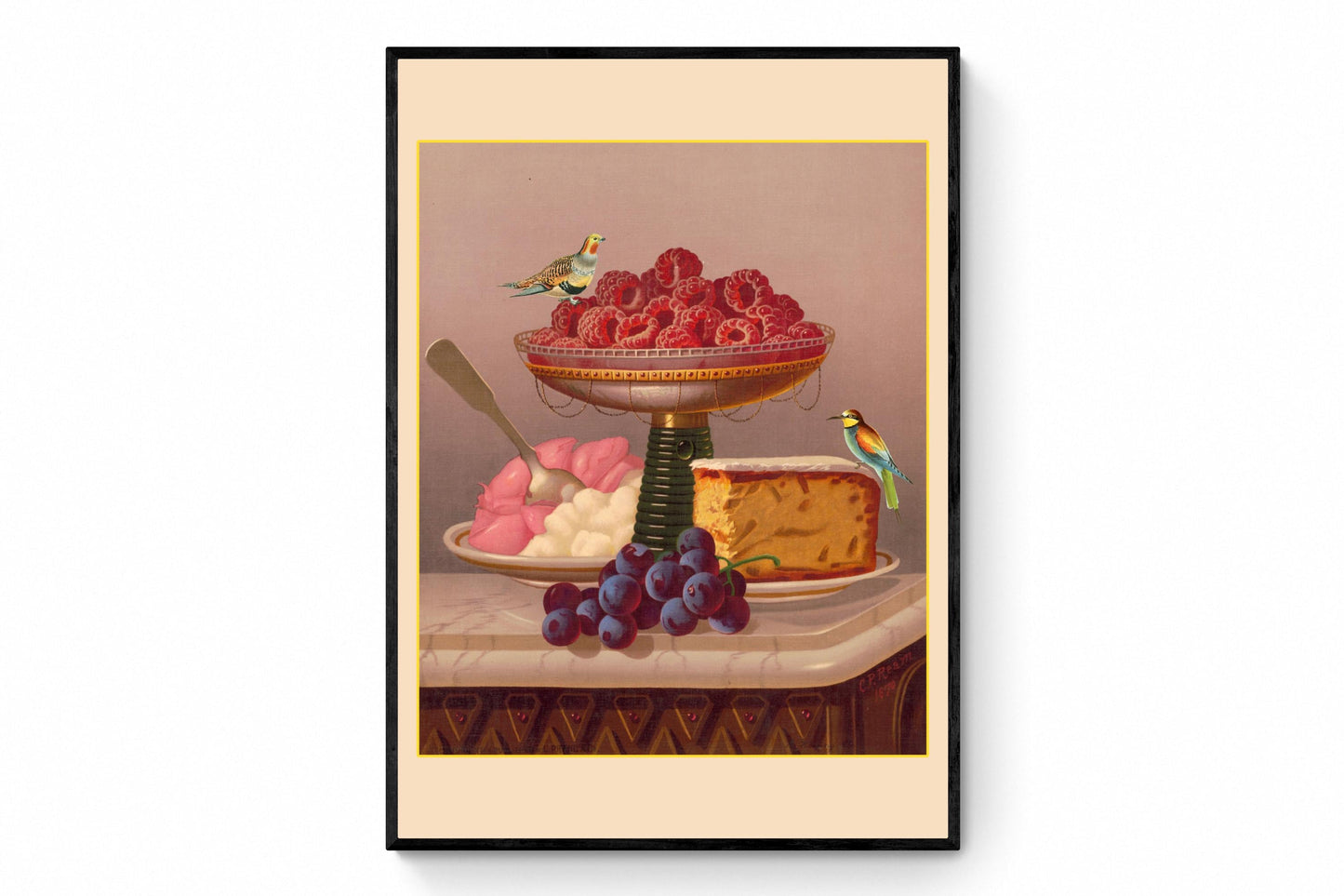 Birds and Cake dated 1871