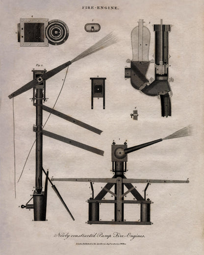 Pump Fire Engines dated 1810