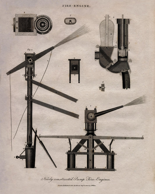 Pump Fire Engines dated 1810
