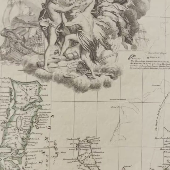 Scotland Map (North Britain) dated 1745 - Antique Reproduction - Emanuel Bowen - Detailed Map - Available Framed