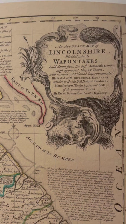 Lincolnshire Map dated 1755