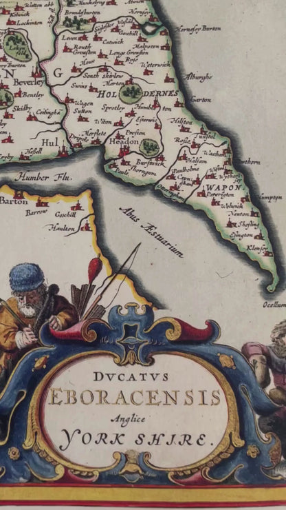 Map of Yorkshire dated 1645