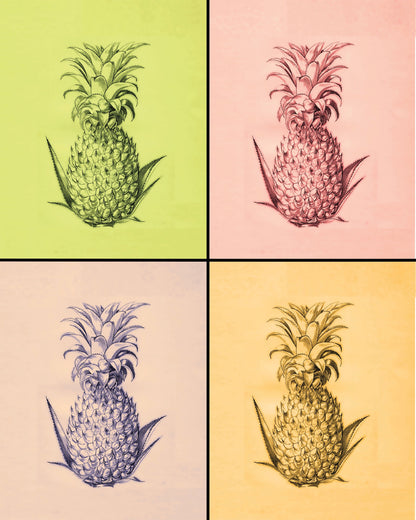 Pineapple Pop Art Print – antique art print from Ninska Designs