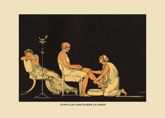 Euryclea discovers Ulysses Print – antique art print from Ninska Designs