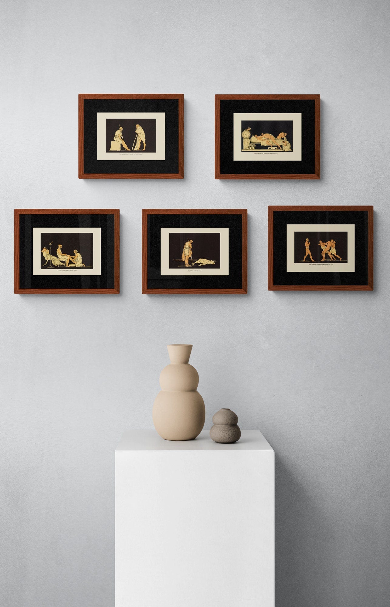 Diomed casting his spear against Ares Print