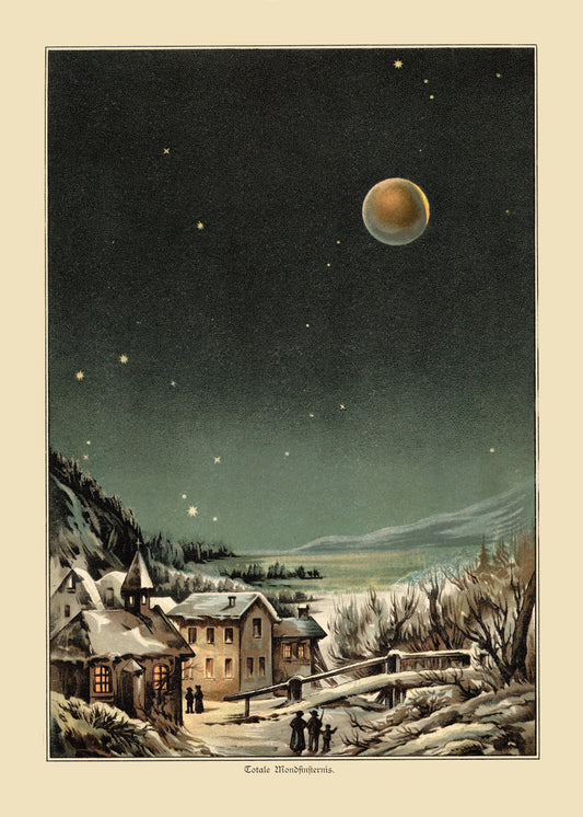 Lunar Eclipse – antique art print from Ninska Designs