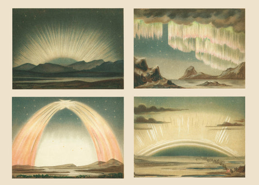 Polar Lights Print – antique art print from Ninska Designs