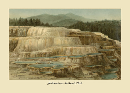 Yellowstone National Print – antique art print from Ninska Designs