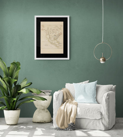 North America Map from 1819