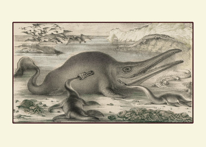 Dinosaur Print – antique art print from Ninska Designs