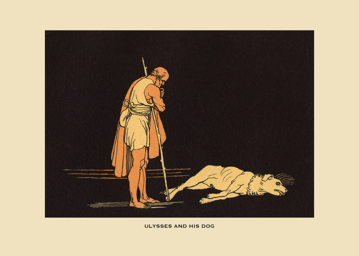 Ulysses and his Dog Print – antique art print from Ninska Designs