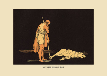 Ulysses and his Dog Print – antique art print from Ninska Designs