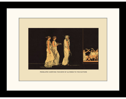Penelope carrying the bow of Ulysses to the Suitors Print