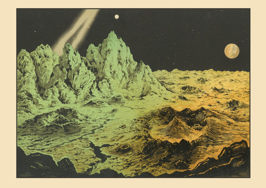 Lunar Landscape Print – antique art print from Ninska Designs