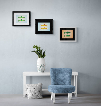 Parr and Samlet Fish Print