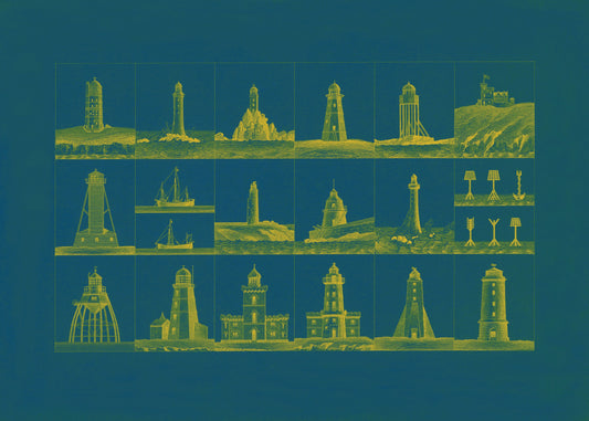 Lighthouse Antique Art Reproduction