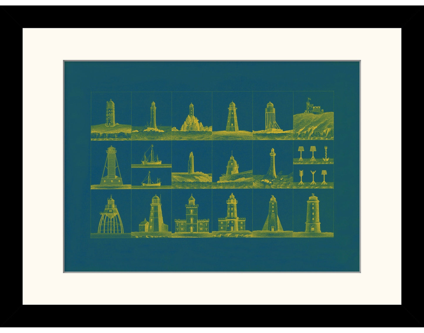 Lighthouse Antique Art Reproduction